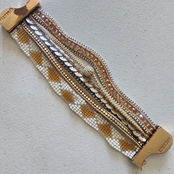 Victoria Emerson Gold and Silver Tone Layered Bracelet - Picture 5 of 6